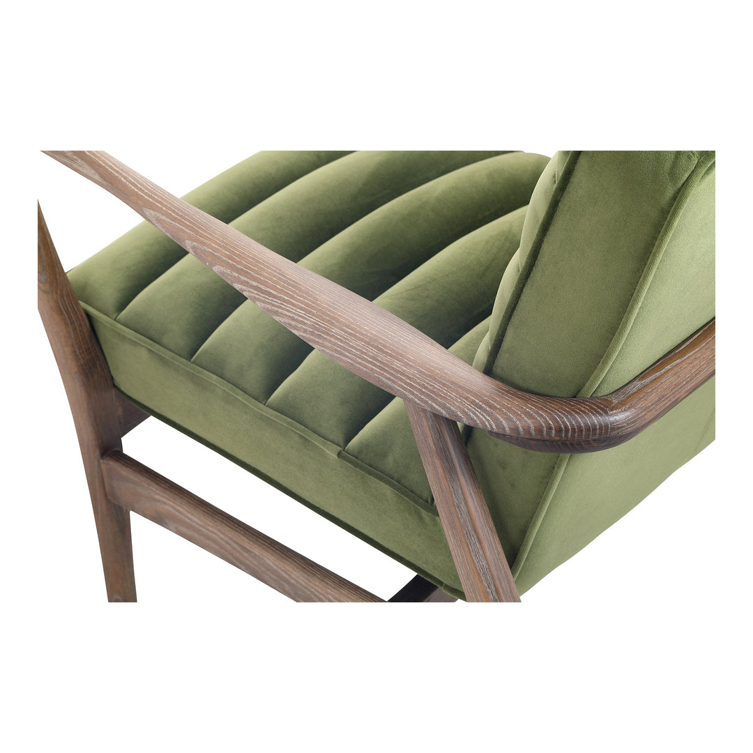 SwayLiving - Anderson Arm Chair Dark Ivy Velvet - PK-1098-27 | SwayLiving