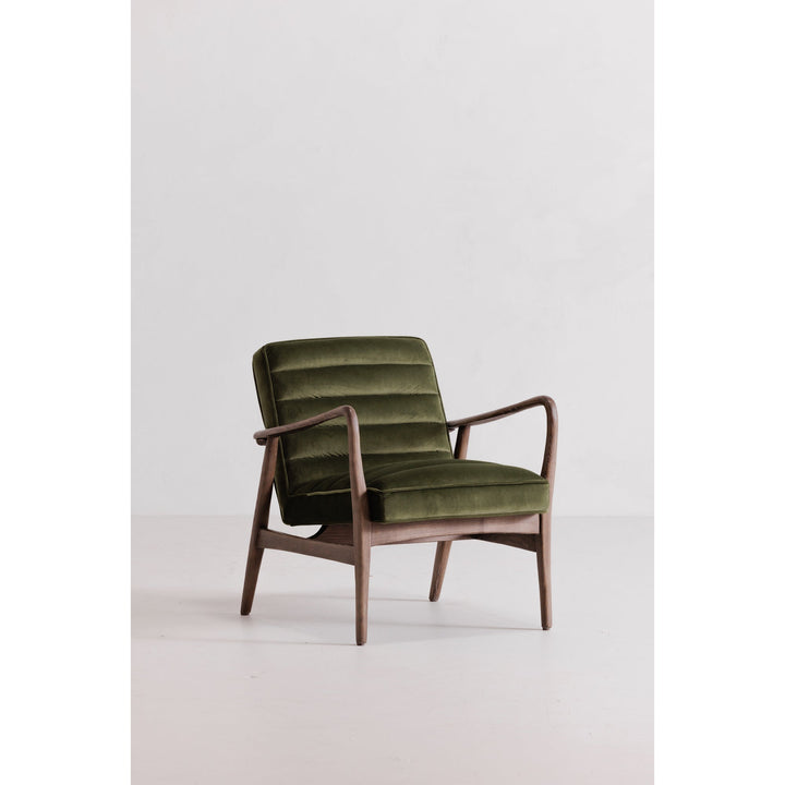 SwayLiving - Anderson Arm Chair Dark Ivy Velvet - PK-1098-27 | SwayLiving