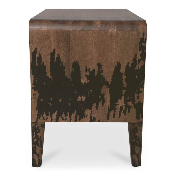 SwayLiving - Iris Nightstand Distressed Black - PP-1022-02 | SwayLiving