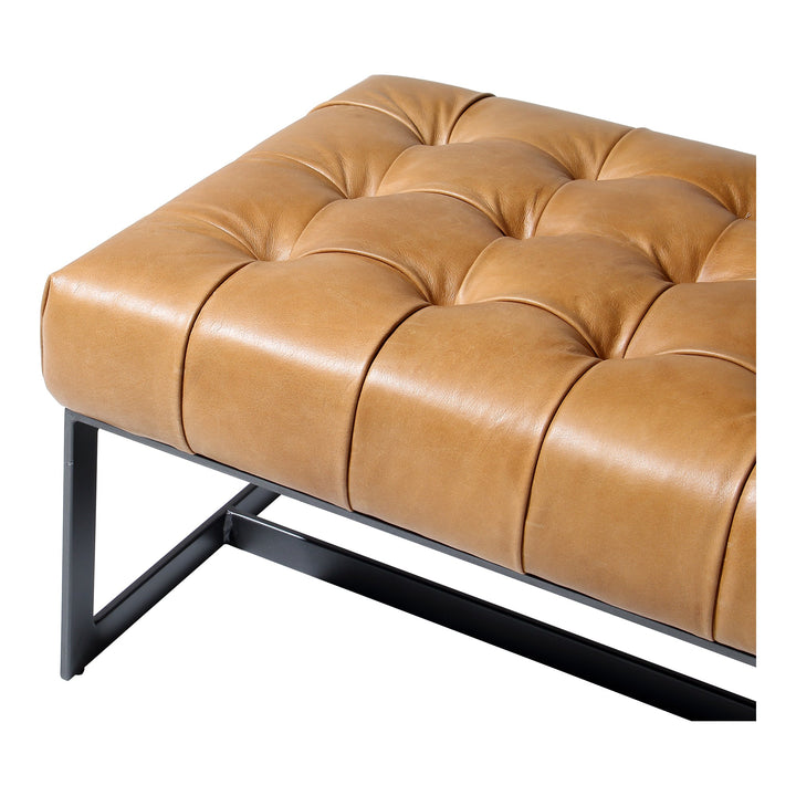 SwayLiving - Wyatt Leather Bench Tan - QN-1002-40 | SwayLiving