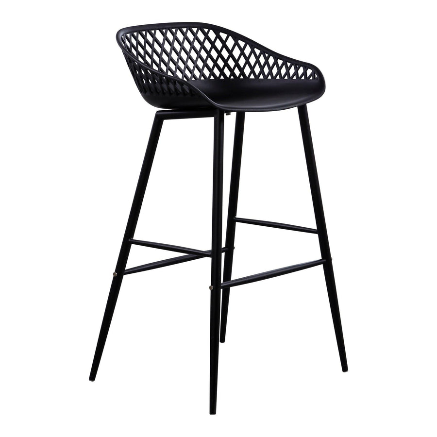 Piazza Outdoor Barstool Black - Set Of Two - SwayLiving