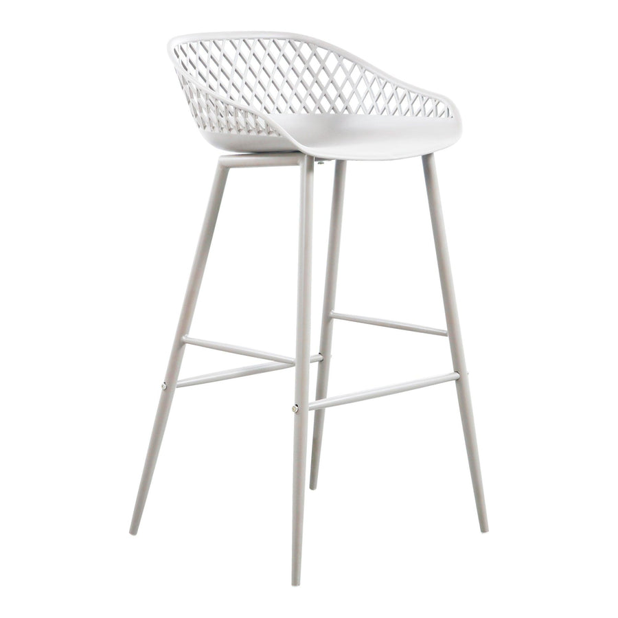 Piazza Outdoor Barstool White - Set Of Two - SwayLiving