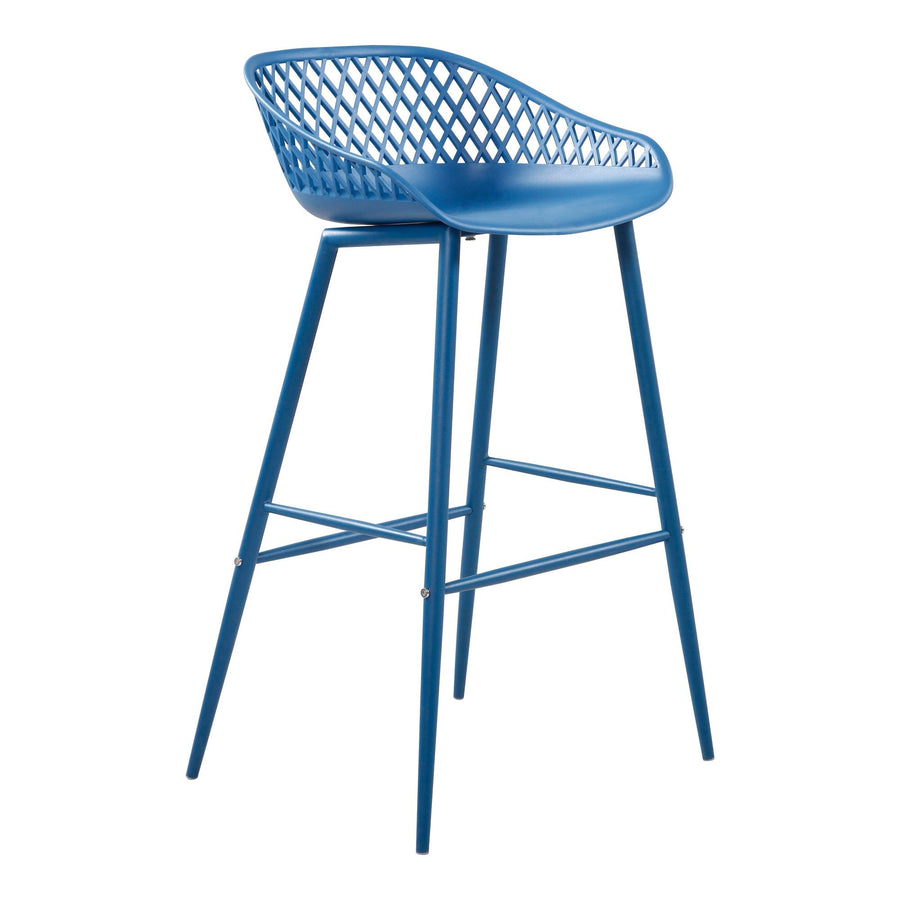 Piazza Outdoor Barstool Blue - Set Of Two - SwayLiving