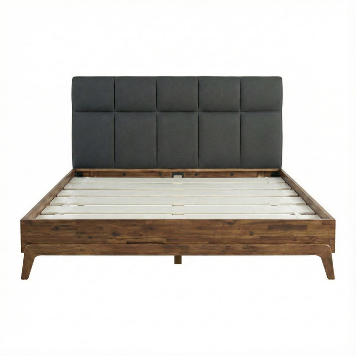 Remix Queen Bed - Grey