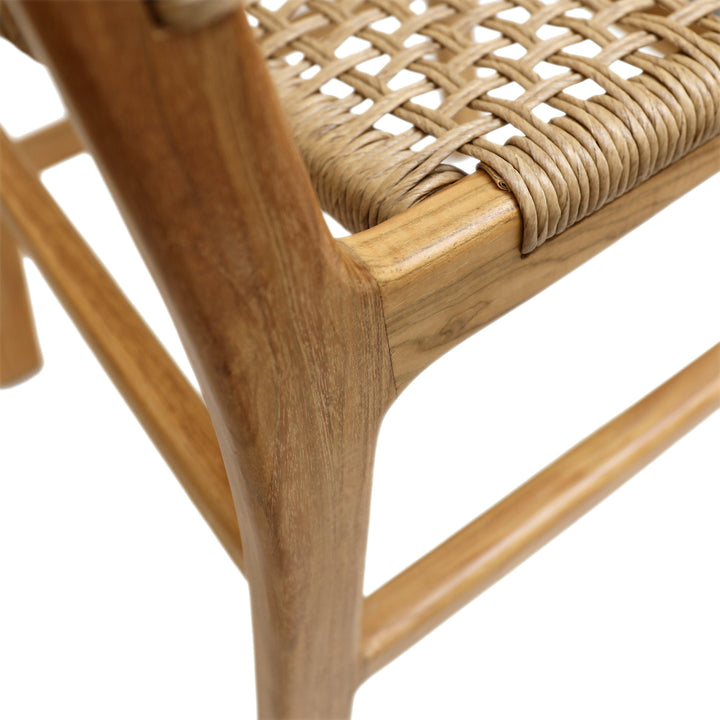 Dallin Armless Dining Chair Nat - SwayLiving