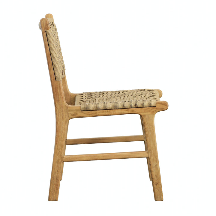 Dallin Armless Dining Chair Nat - SwayLiving