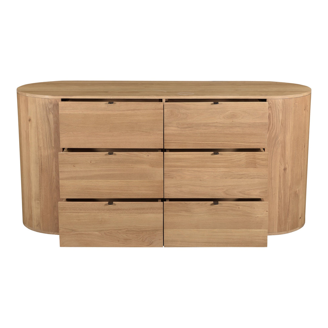 SwayLiving - Theo 6 Drawer Dresser Natural - RP-1013-24 | SwayLiving