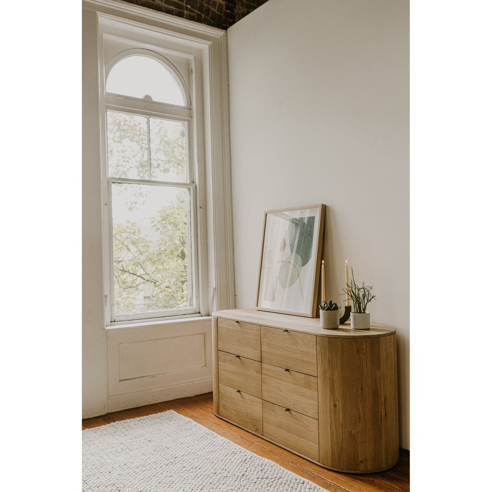 SwayLiving - Theo 6 Drawer Dresser Natural - RP-1013-24 | SwayLiving