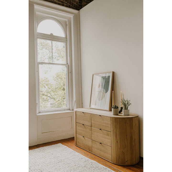 SwayLiving - Theo 6 Drawer Dresser Natural - RP-1013-24 | SwayLiving