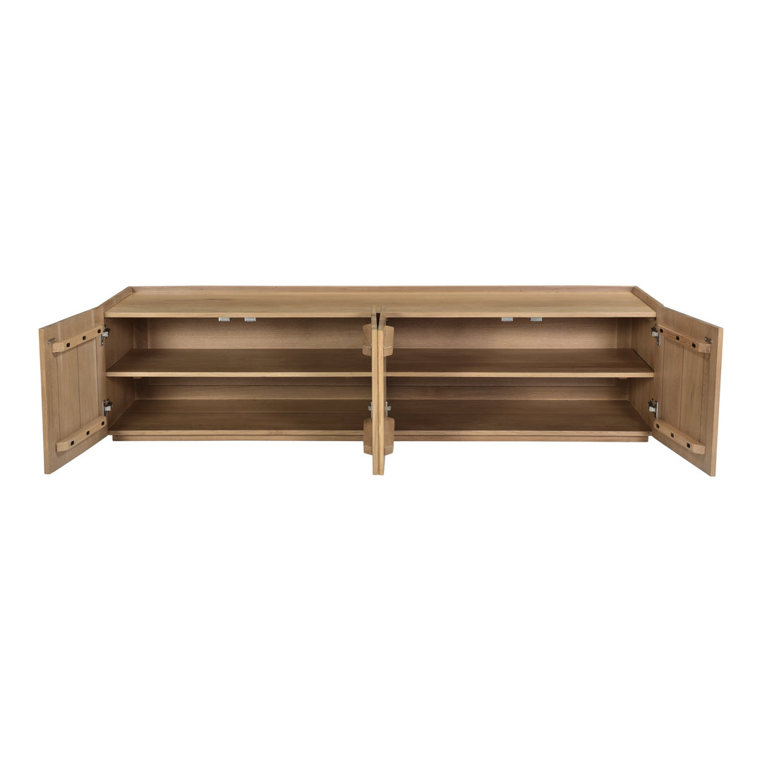 SwayLiving - Plank Media Cabinet Natural - RP-1021-24 | SwayLiving