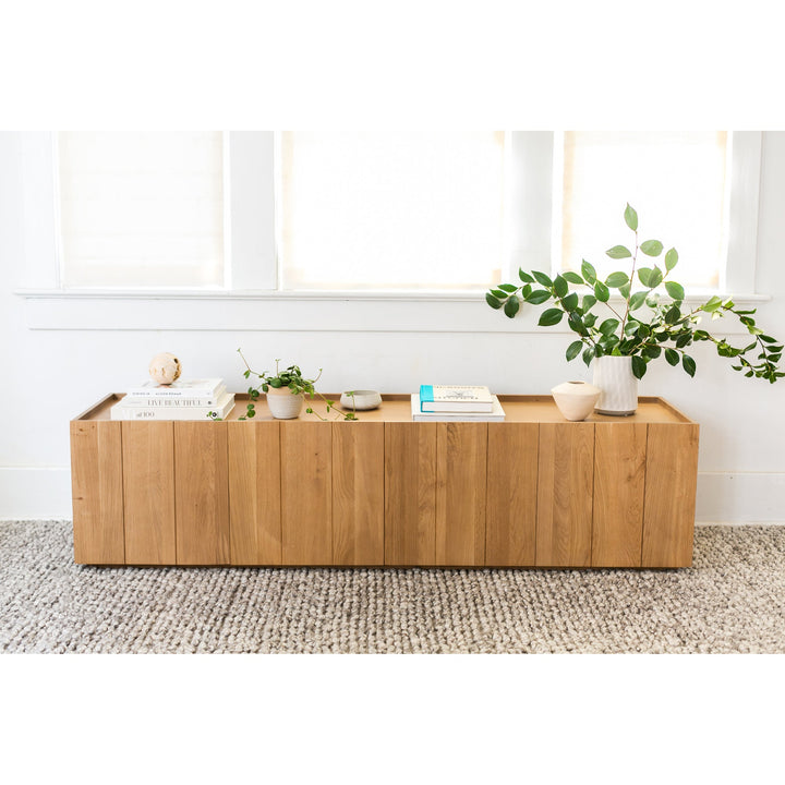 SwayLiving - Plank Media Cabinet Natural - RP-1021-24 | SwayLiving