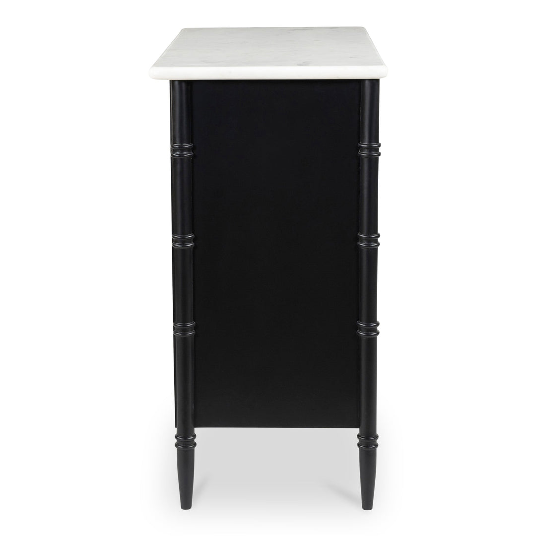 SwayLiving - Eleanor 5 Drawer Chest Black - RP-1060-02 | SwayLiving