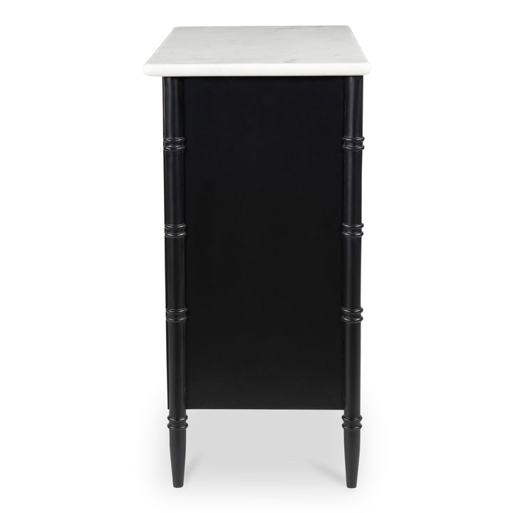 SwayLiving - Eleanor 5 Drawer Chest Black - RP-1060-02 | SwayLiving