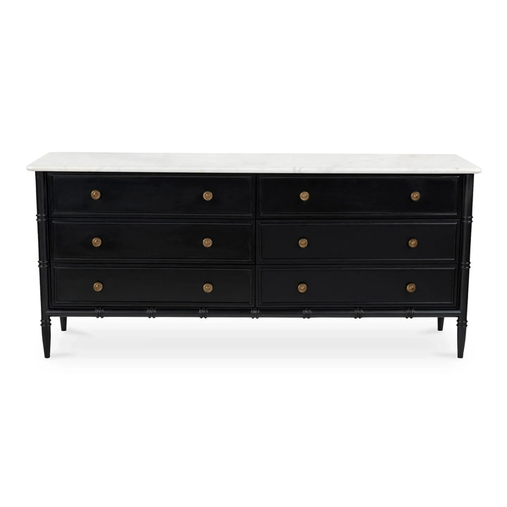 SwayLiving - Eleanor 6 Drawer Dresser Black - RP-1061-02 | SwayLiving