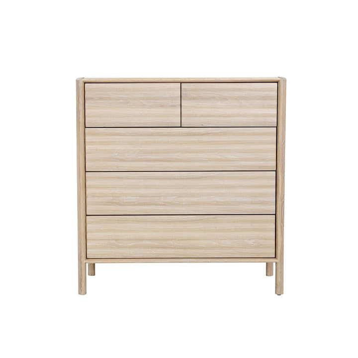 Runway 5 Drawer Chest - Light Oak