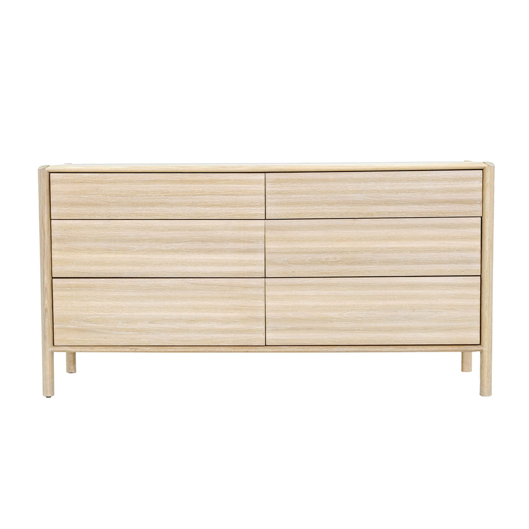 Runway 6 Drawer Dresser - Light Oak