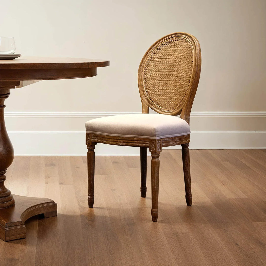 Napoleon Dining Chair w/ Cane Back - Set of 2