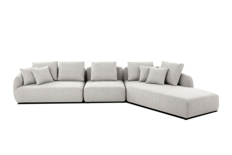 SwayLiving SABA Sectional Chaise Facing Right 3-Piece SOFAS + SECTIONALS