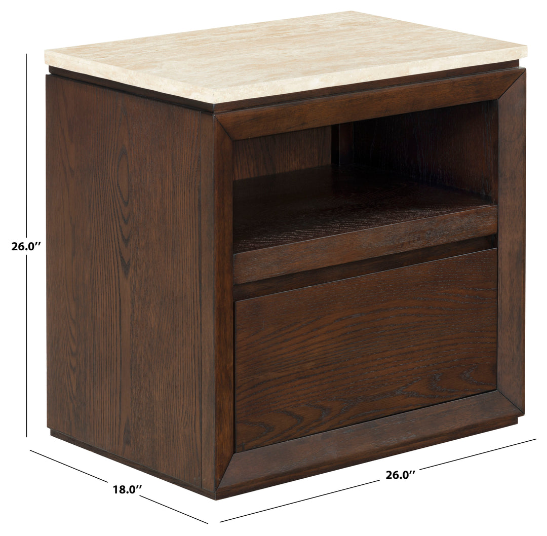 Travertine / Oak