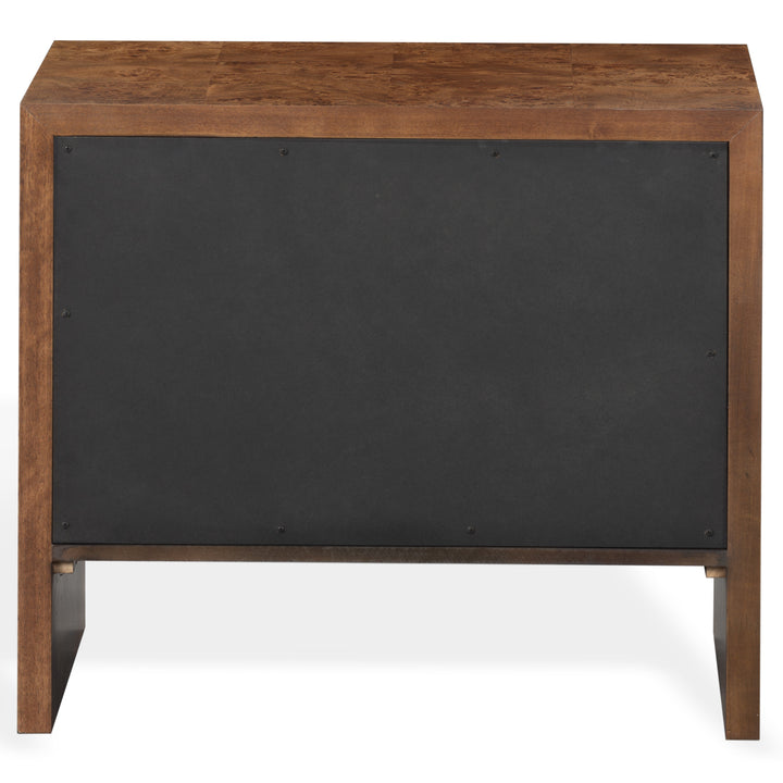 SwayLiving Francene Burl Wood Nightstand