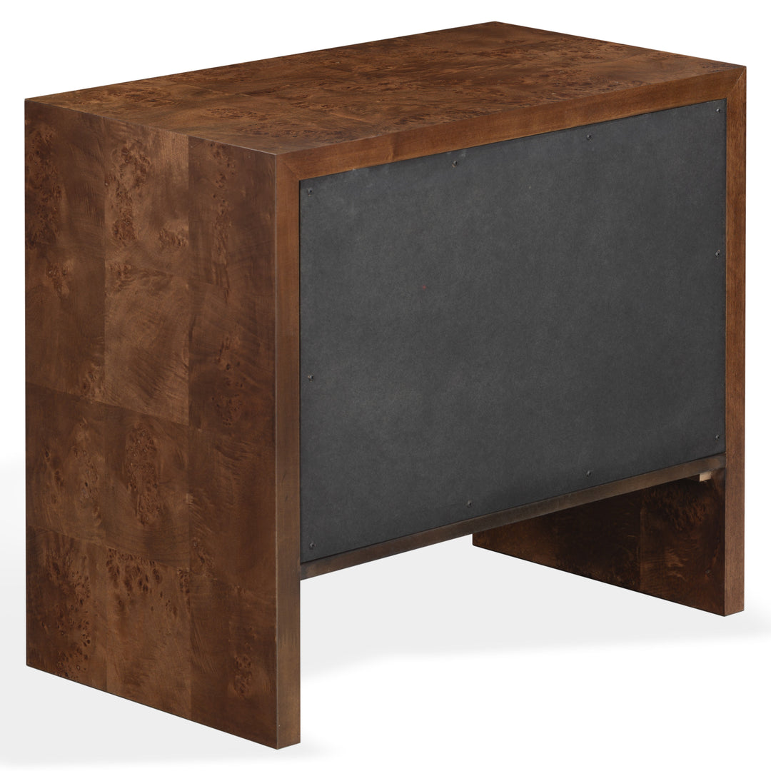 SwayLiving Francene Burl Wood Nightstand