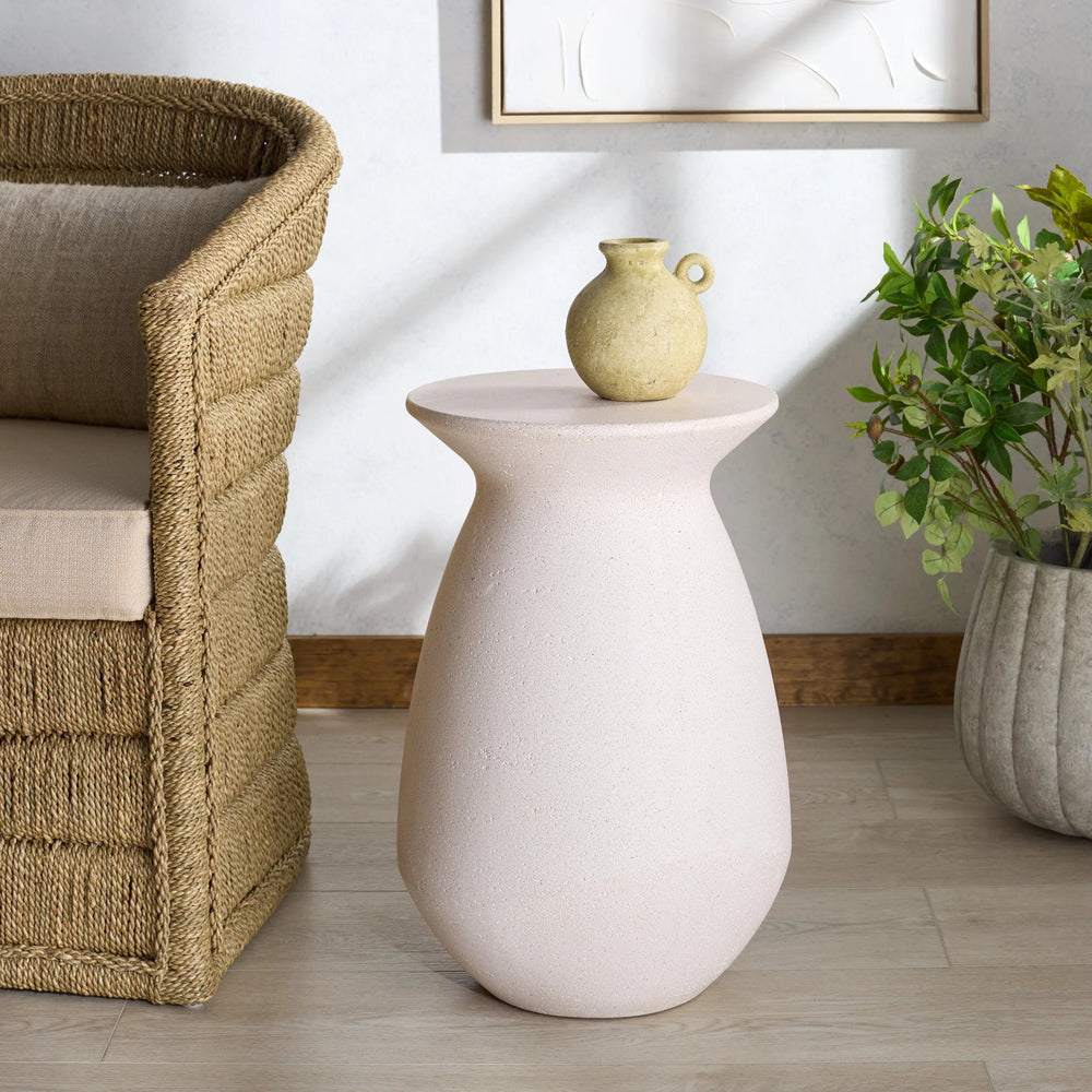 SwayLiving SwayLiving Dynah Concrete Accent Table