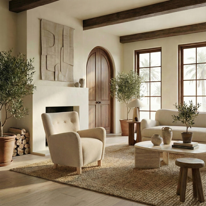 SwayLiving Carey Faux Shearling Chair