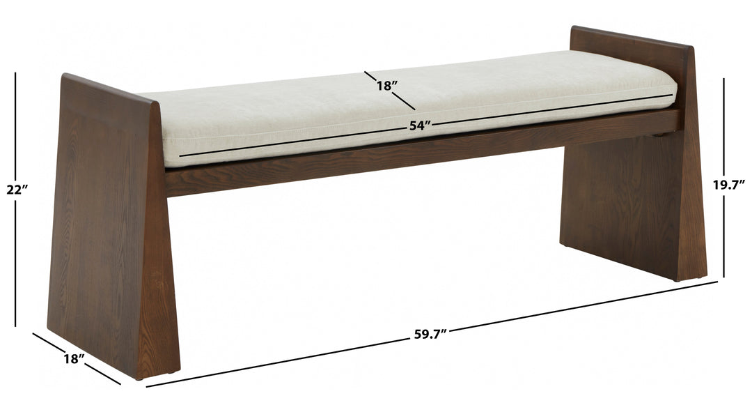 DARK GREY / WALNUT / 59.7" X 18" X 22"