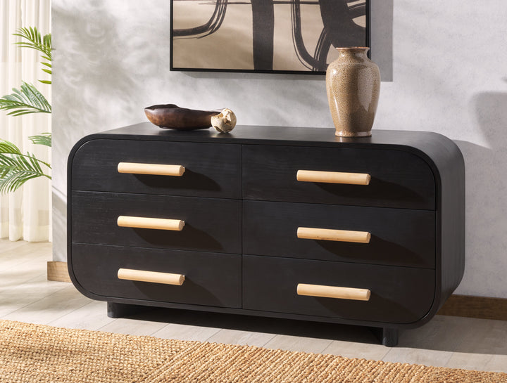 BLACK / NATURAL / 62.3W x 19D x 30D