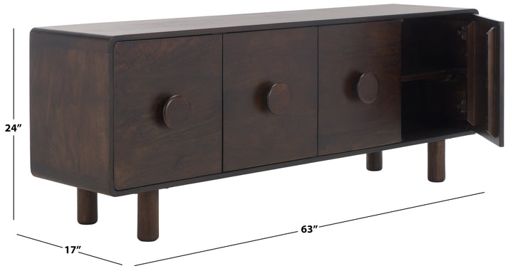 DARK BROWN / 63" X 17" X 24" / 30" X 13.2" X .59