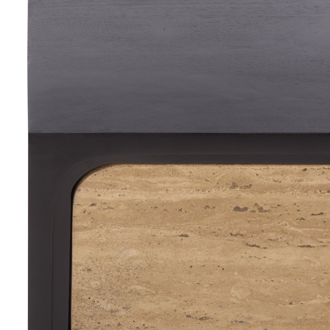 SwayLiving Halcyon Travertine Nightstand