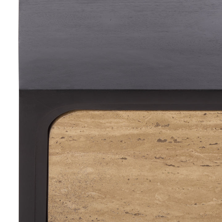 SwayLiving Halcyon Travertine Nightstand