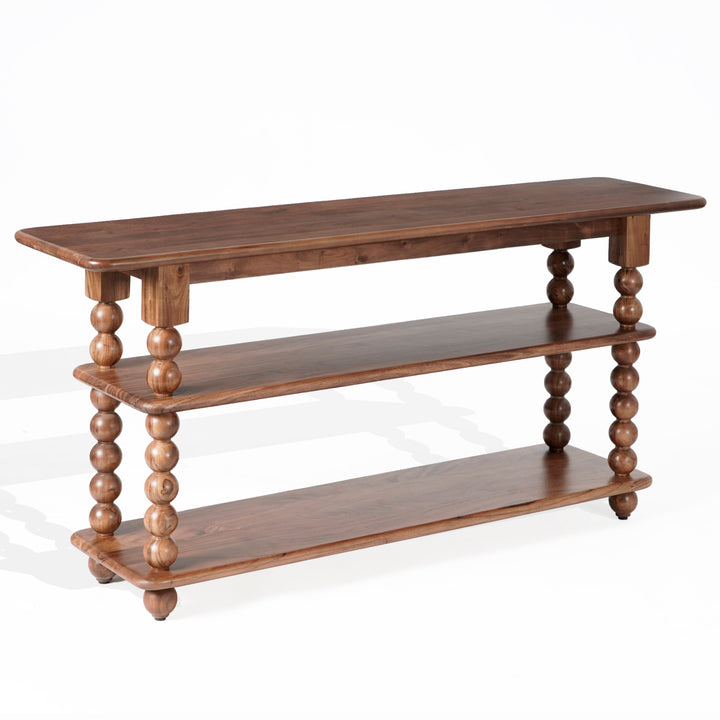 SwayLiving Norbert Wood Console Table