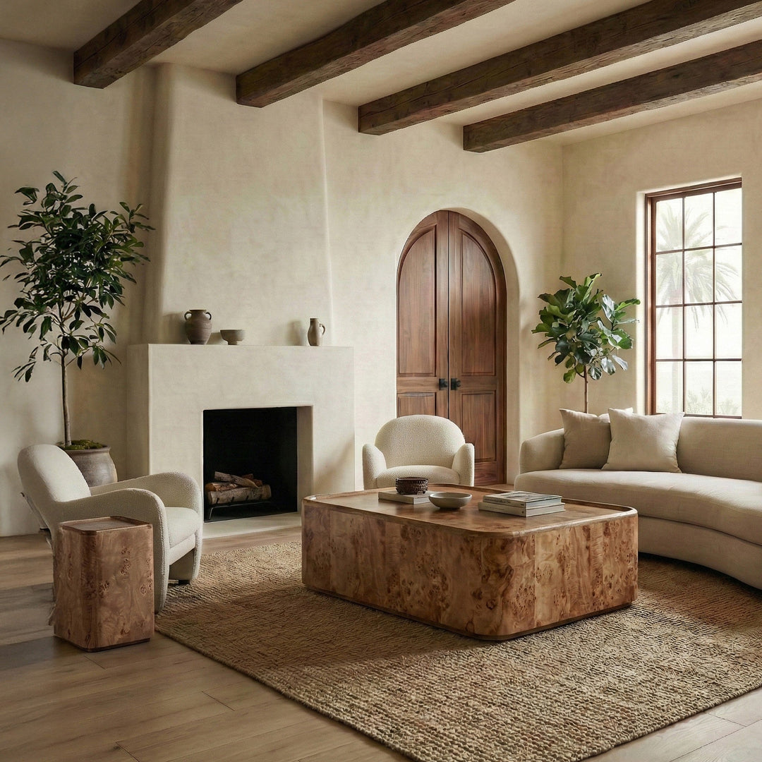SwayLiving Torryn Burl Coffee Table