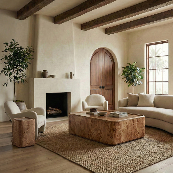 SwayLiving Torryn Burl Coffee Table