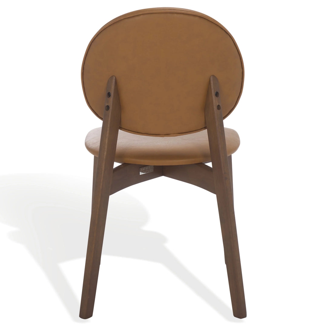 SwayLiving SwayLiving Kayleen Wood And Vegan Leather Dining Chair