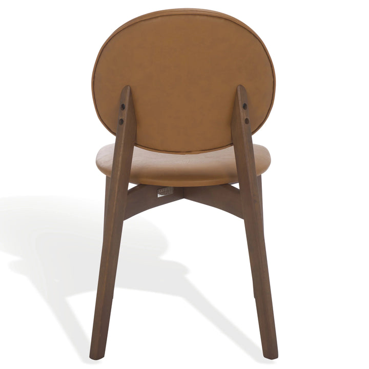 SwayLiving SwayLiving Kayleen Wood And Vegan Leather Dining Chair
