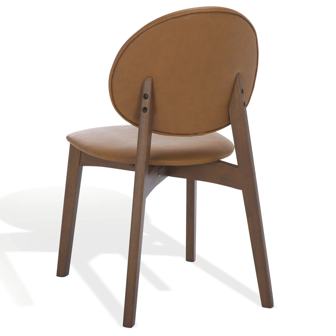 SwayLiving SwayLiving Kayleen Wood And Vegan Leather Dining Chair