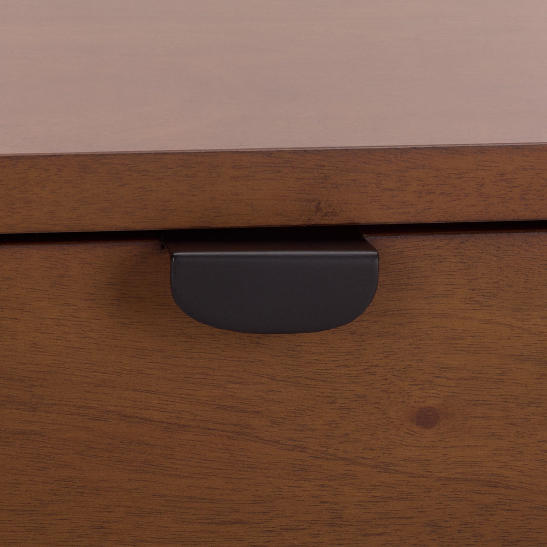SwayLiving Mayalyn Wood 2 Draw Nightstand