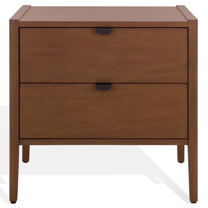 SwayLiving Mayalyn Wood 2 Draw Nightstand