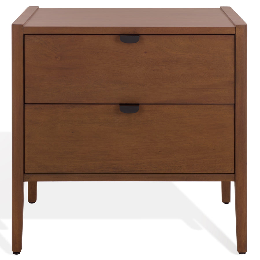 SwayLiving Mayalyn Wood 2 Draw Nightstand
