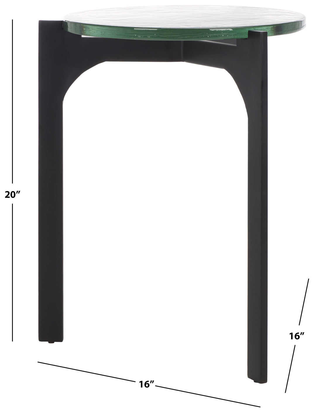 BLACK / CLEAR / 16W x 16D x 20D