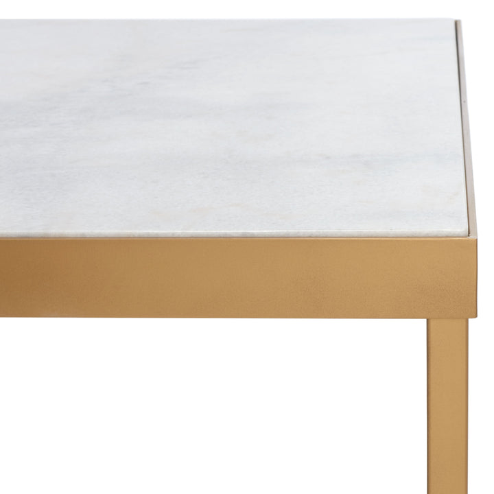WHITE / BRASS