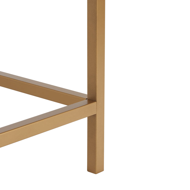 WHITE / BRASS