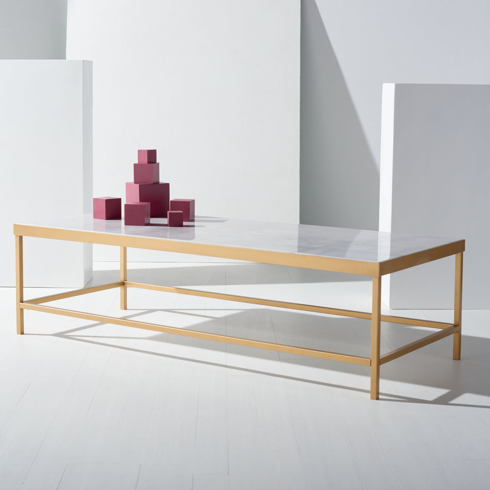 WHITE / BRASS