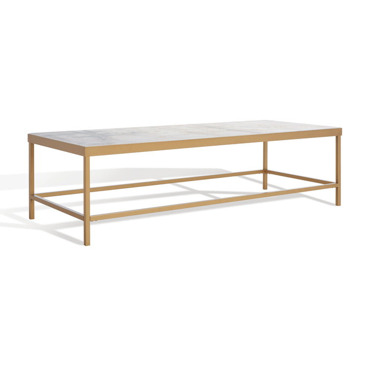 WHITE / BRASS