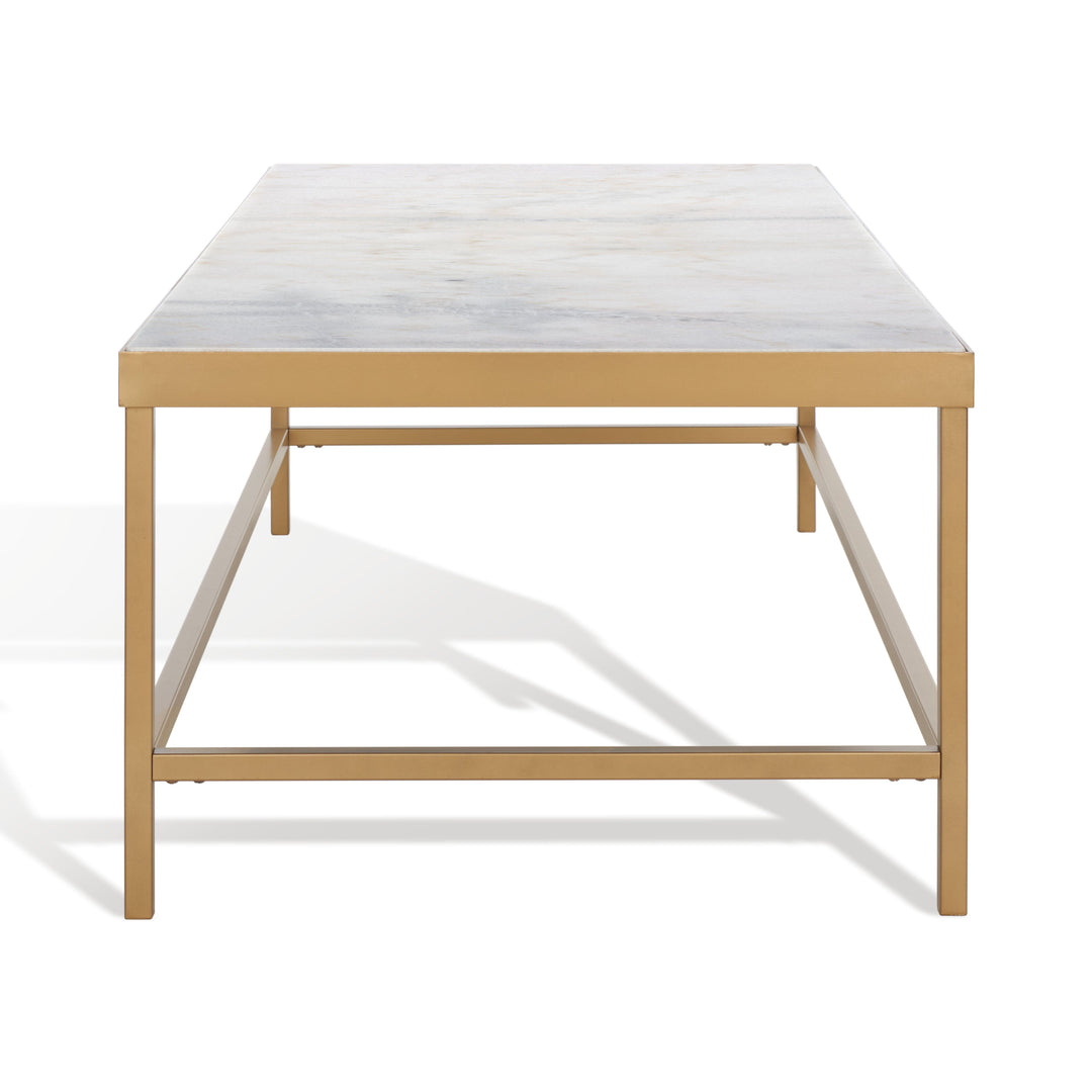 WHITE / BRASS