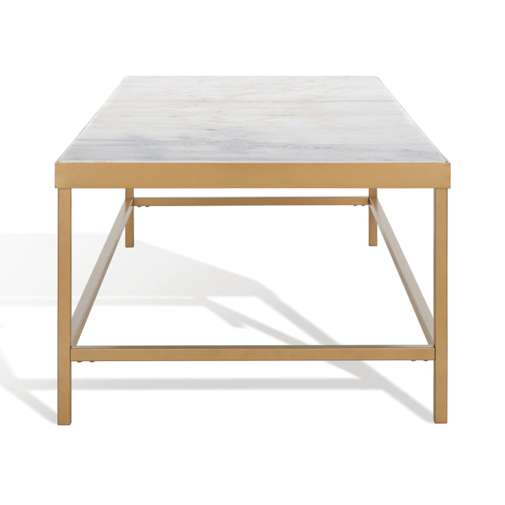 WHITE / BRASS