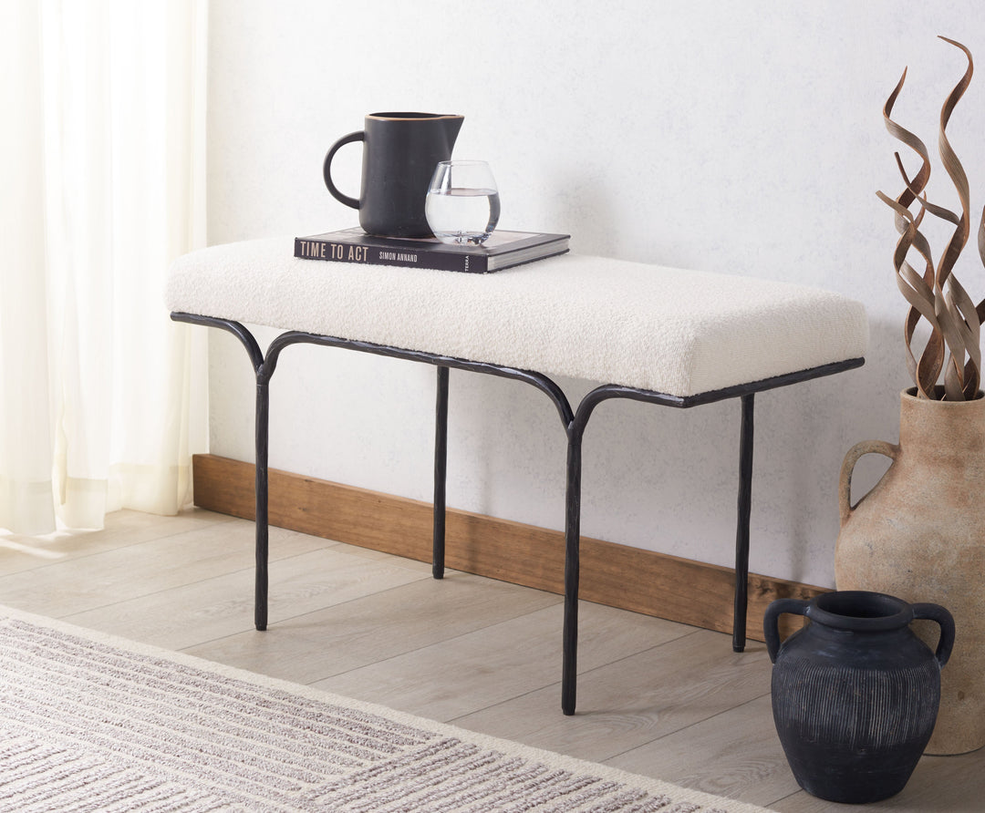SwayLiving Marvin Boucle 36" Bench