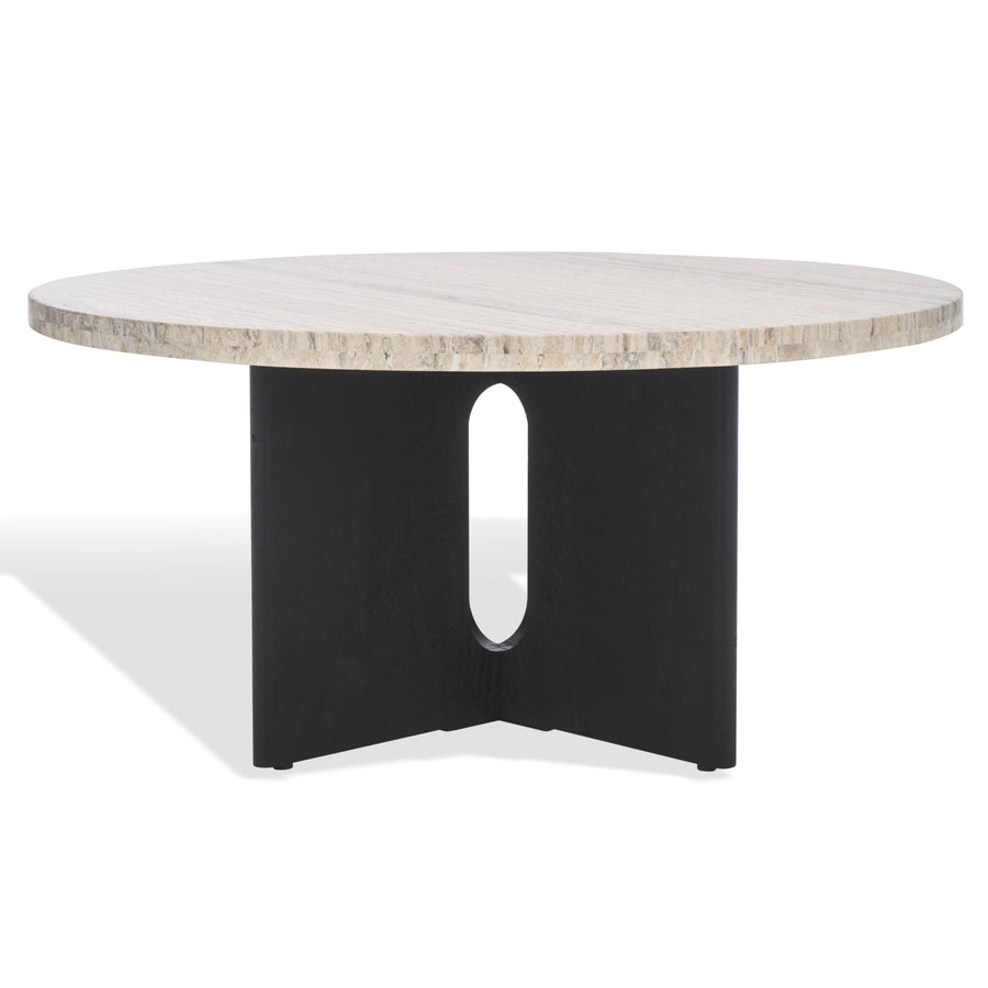 SwayLiving Shayna Travertine Coffee Table